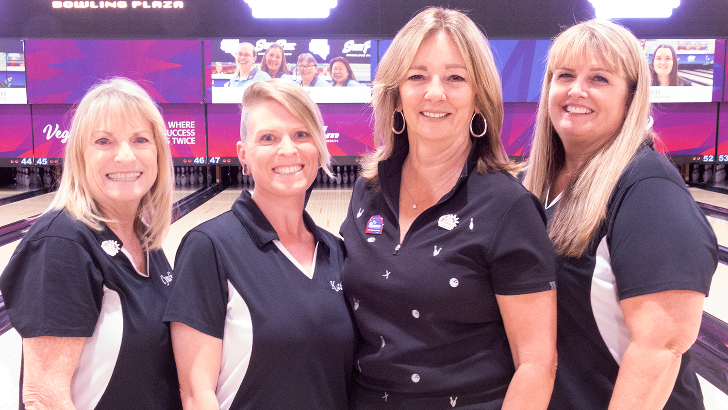 The members of Strike It Up 1 at the 2026 USBC Women's Championships